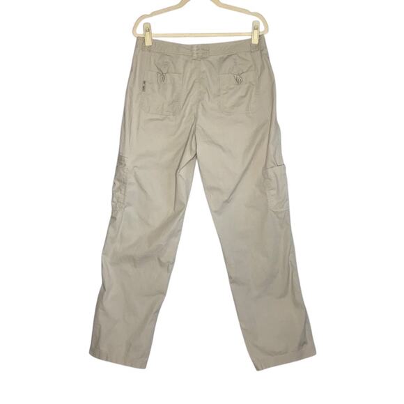 COLUMBIA Cotton Cargo Pant Women 12 Hiking Travel Outdoor Gorpcore Grunge Baggy - Picture 2 of 10